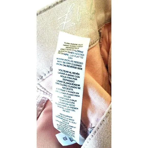 White House Black Market Womens Pale Pink Skinny Leg 10R Shimmering Casual Pants - Picture 6 of 12